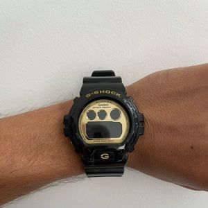 Black and Gold G Shock Casio